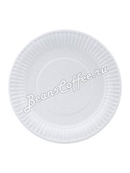 Тарелка бумажная Snack Plate белая мелованная d200 мм (100шт)