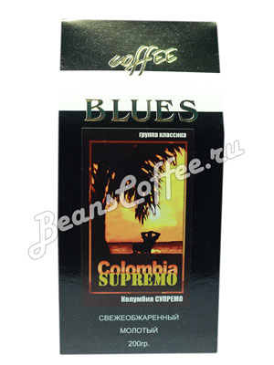 Кофе Blues молотый Colombia Supremo 200 гр