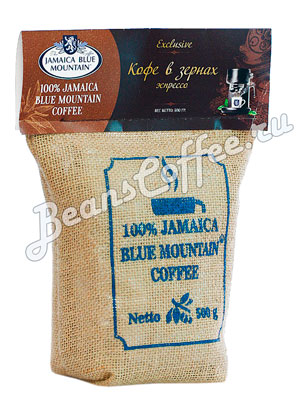 Кофе Jamaica Blue Mountain Blend в зернах темная обжарка 500 гр