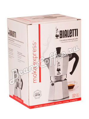 Гейзерная кофеварка Bialetti Moka Express 4 порции (160 мл)