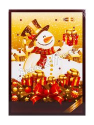 Шоколадный рождественский календарь Chocoland Новогодняя ёлка Мишка, молочный шоколад 50 г 50 гр
