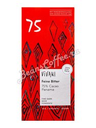 Vivani Шоколад органик Горький 75% с кокосовым сахаром 80 г (Feine Bitter)
