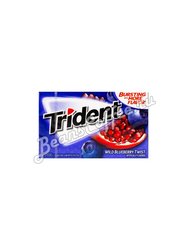 Жевательная резинка Trident Wild Blueberry Черника, гранат