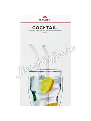 Walmer Coctail Набор из 6-ти трубочек+ёршик, стекло