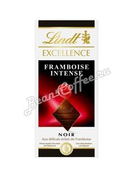 Шоколад в плитках Lindt Excellence Темный с малиной 100 г