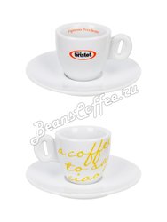 Bristot Белая чашка Ciao эспрессо 60 мл (расписная) 98590A