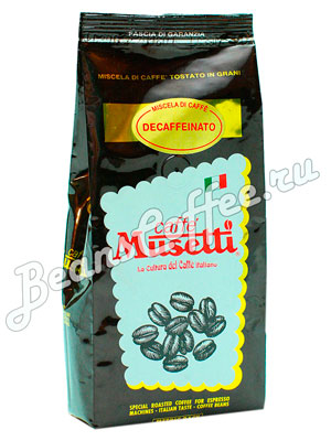 Кофе Musetti в зернах Decaffeinato