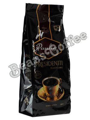 Кофе Paulig (Паулиг) Presidentti Black Label в зёрнах 250 г