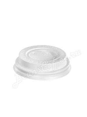 Крышка для бумажных стаканов с питейником 70 мм (Белая)