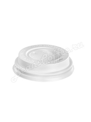 Крышка для бумажных стаканов с питейником 73 мм (Белая)