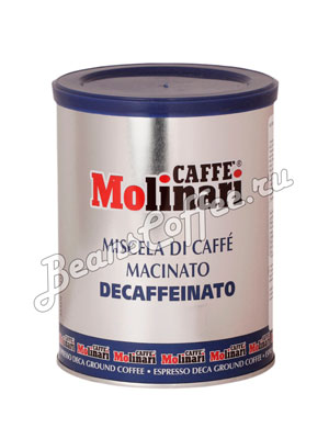 Кофе Molinari молотый Decaffeinato 250 гр