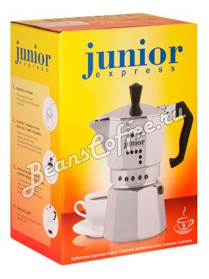 Гейзерная кофеварка Bialetti Junior на 9 порции 360 мл