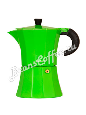 Гейзерная кофеварка Morosina (зеленая) 3 порции