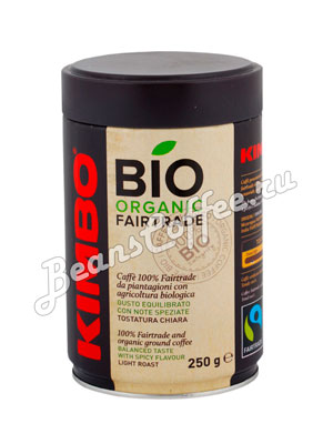 Кофе Kimbo молотый Bio 250 гр ж.б