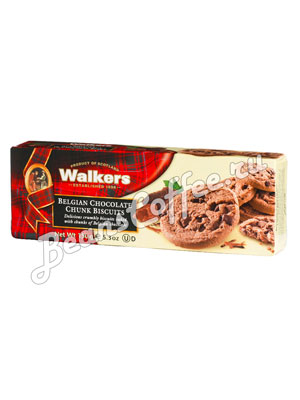 Бисквитное печенье Walkers с Бельгийском шоколадом 150 гр