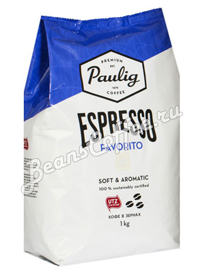 Кофе Paulig Espresso Favorito в зёрнах 1кг