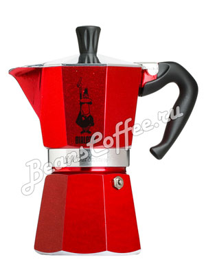 Гейзерная кофеварка Bialetti Moka Express Moka Red Emotion 6 порции 240 мл  5293