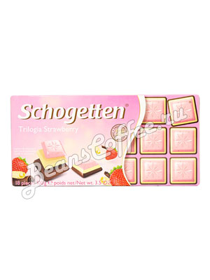 Шоколад Schogetten Trilogia Strawberry 100 гр