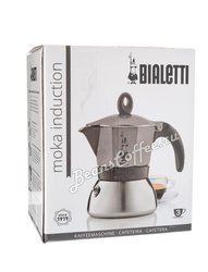 Гейзерная кофеварка Bialetti Moka Induzione antracite 3 порции (120 мл)